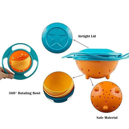 360 Degree Rotation Food Bowl - Baby Products