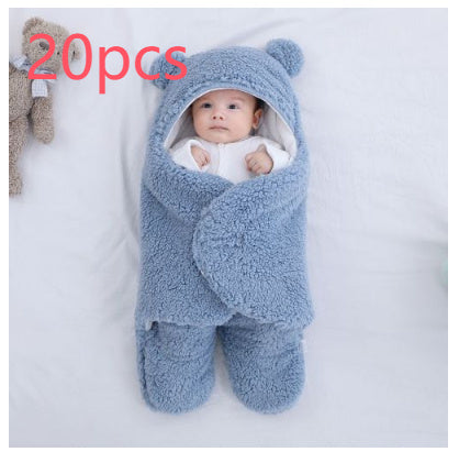 Baby Quilted Sleeping Bag Wrapper – Soft Cotton Blend Infant Swaddle Blanket