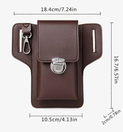 Men's PU Leather Phone Case with Belt Loop - Electronics & Gadgets