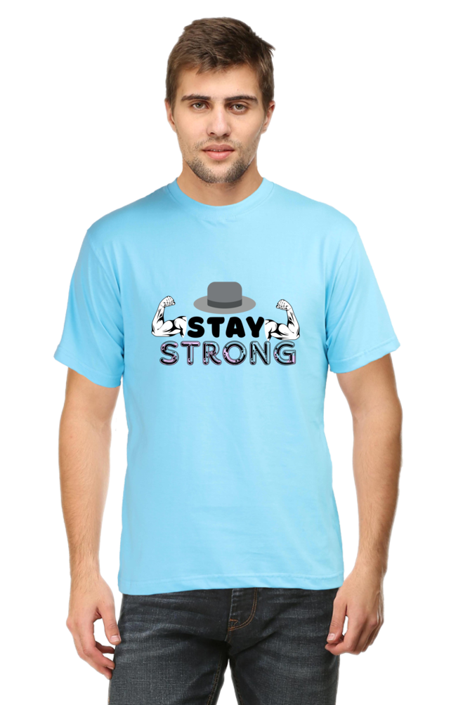 Stay Strong Gym round neck T-shirt for Men