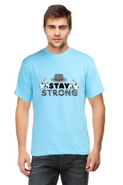 Stay Strong Gym round neck T-shirt for Men