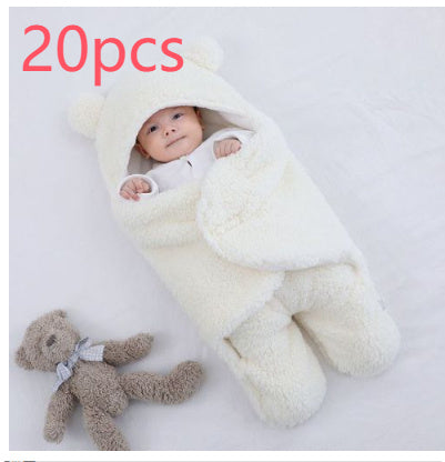 Baby Quilted Sleeping Bag Wrapper – Soft Cotton Blend Infant Swaddle Blanket