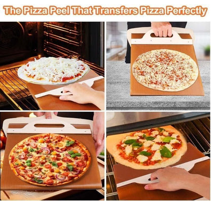 Wooden Pizza Paddle with Smooth Handle for Transfer The Pizza Crust - Kitchen Appliances