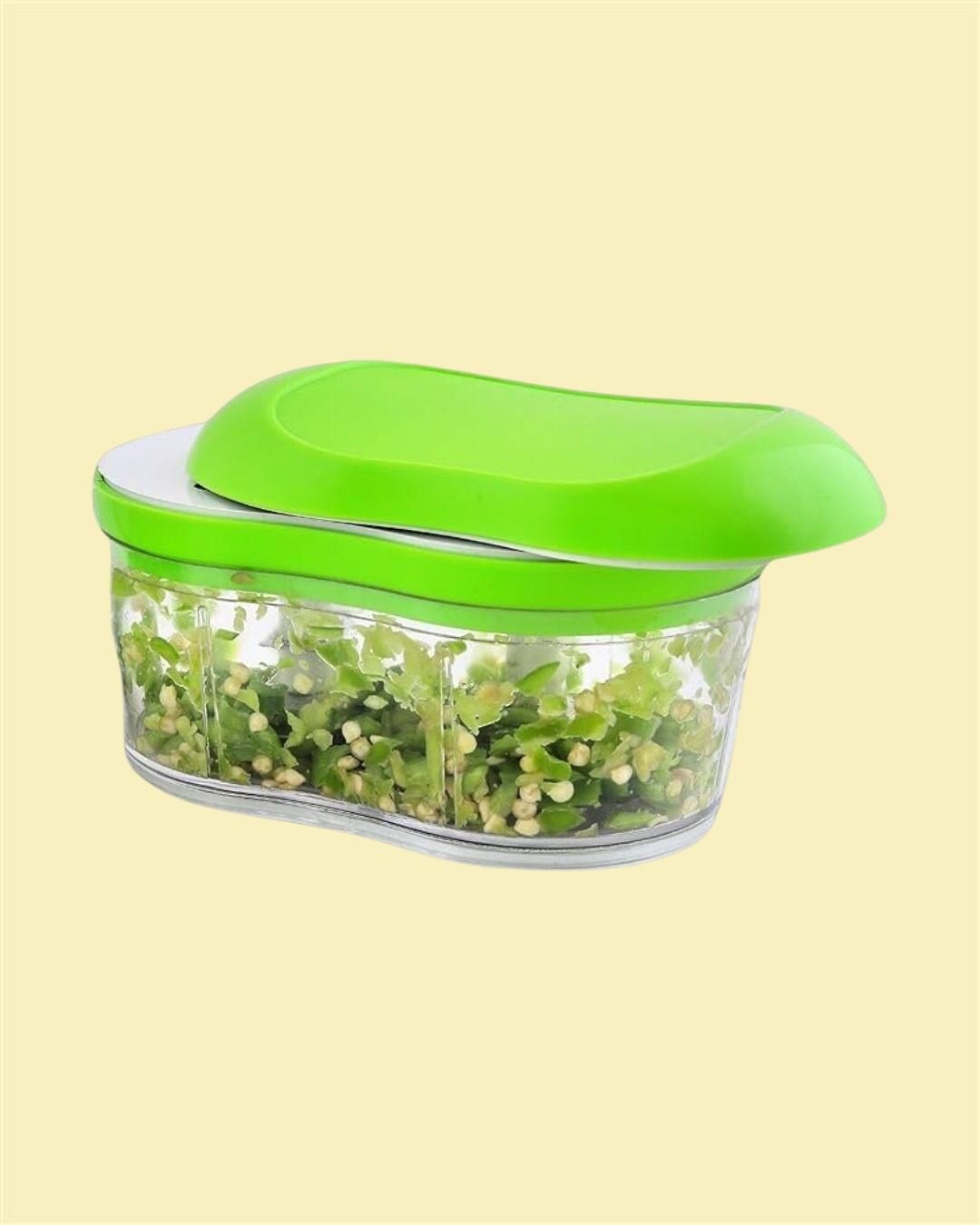 Manual Hand Push Chopper Slicer Container - Kitchen Appliances