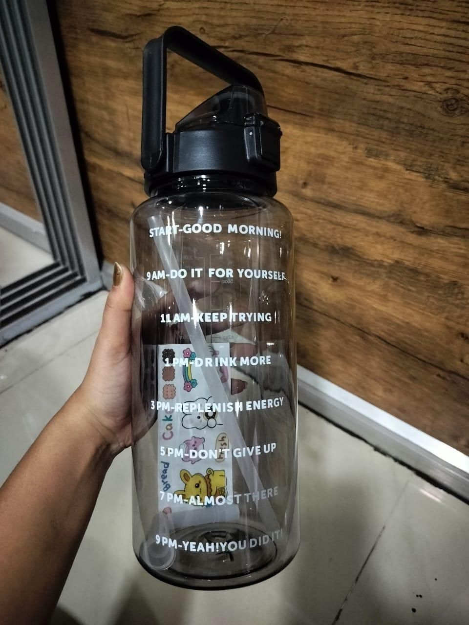 Leakproof 2L Water Bottle With Straw Sport Bottle Sipper - Drinkware Collections