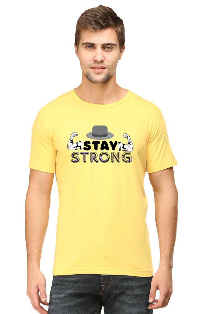 Stay Strong Gym round neck T-shirt for Men