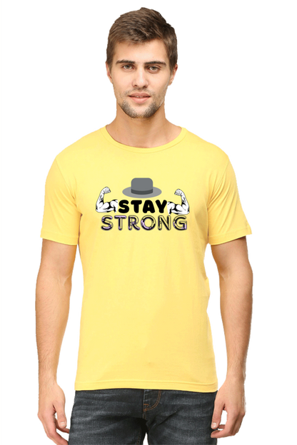 Stay Strong Gym round neck T-shirt for Men