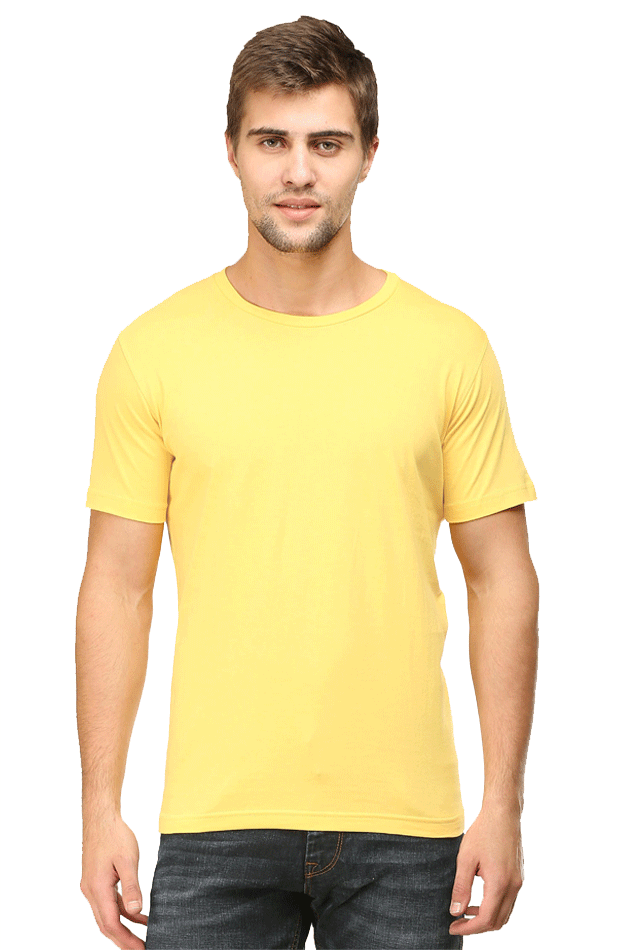 Unisex Round Neck Plain T-Shirt - Classic Fit, Versatile, and Perfect for Any Outfit