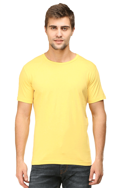 Unisex Round Neck Plain T-Shirt - Classic Fit, Versatile, and Perfect for Any Outfit