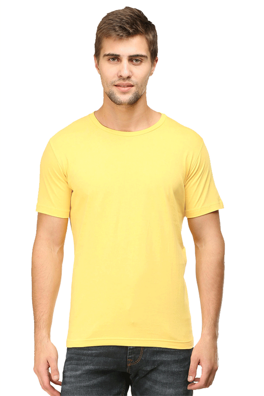 Unisex Round Neck Plain T-Shirt - Classic Fit, Versatile, and Perfect for Any Outfit