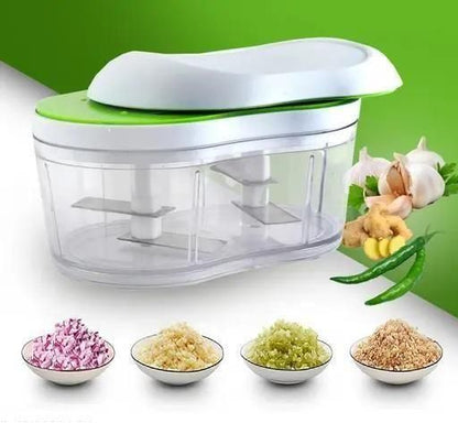 Manual Hand Push Chopper Slicer Container - Kitchen Appliances