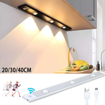 LED PIR Motion Sensor Cabinet  With USB Rechargeble - Home Appliances