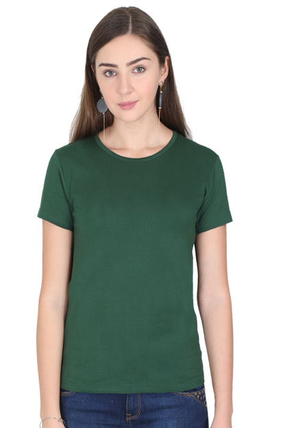 Plain Women's T-Shirt - Soft, Comfortable, & Fashionable