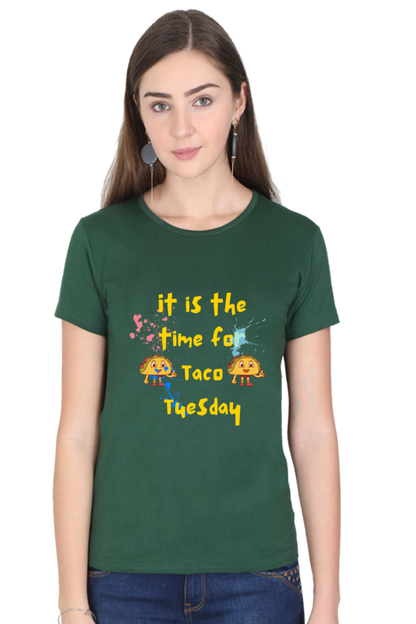 Taco Tuesday graphics women's Tshirt