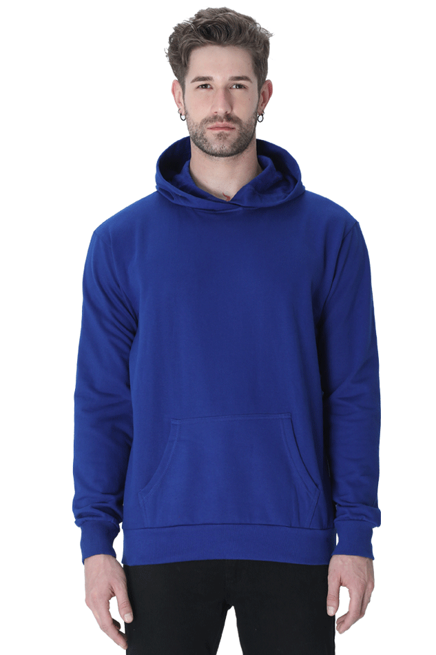 Unisex Plain Hooded Sweatshirt - Effortless Casual Wear