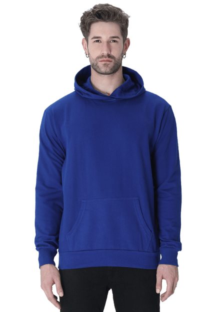 Unisex Plain Hooded Sweatshirt - Effortless Casual Wear