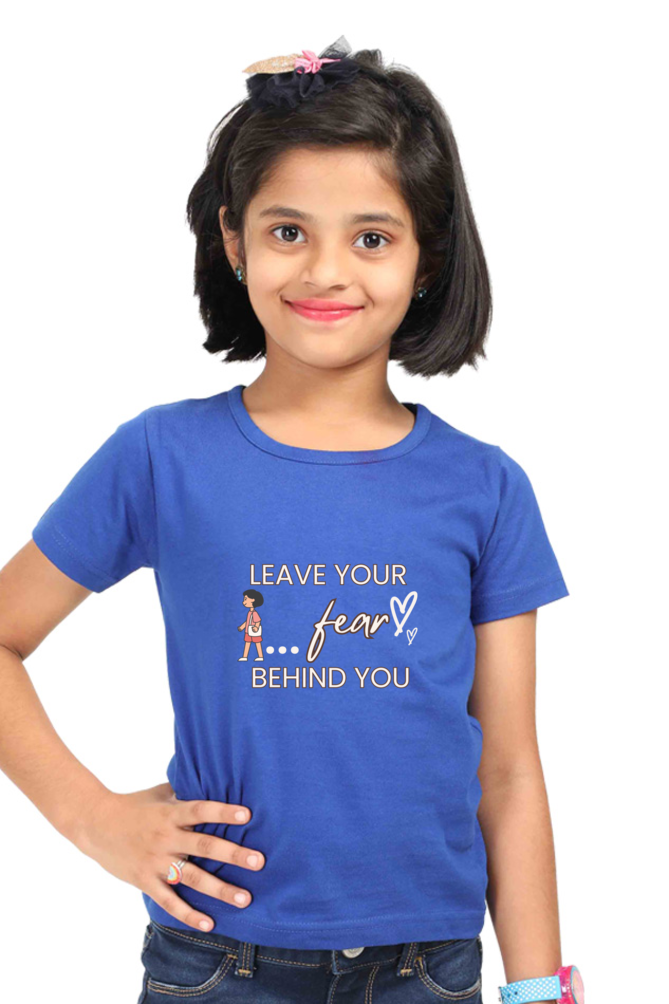 Leave Your Fear printed Girl's t-Shirt