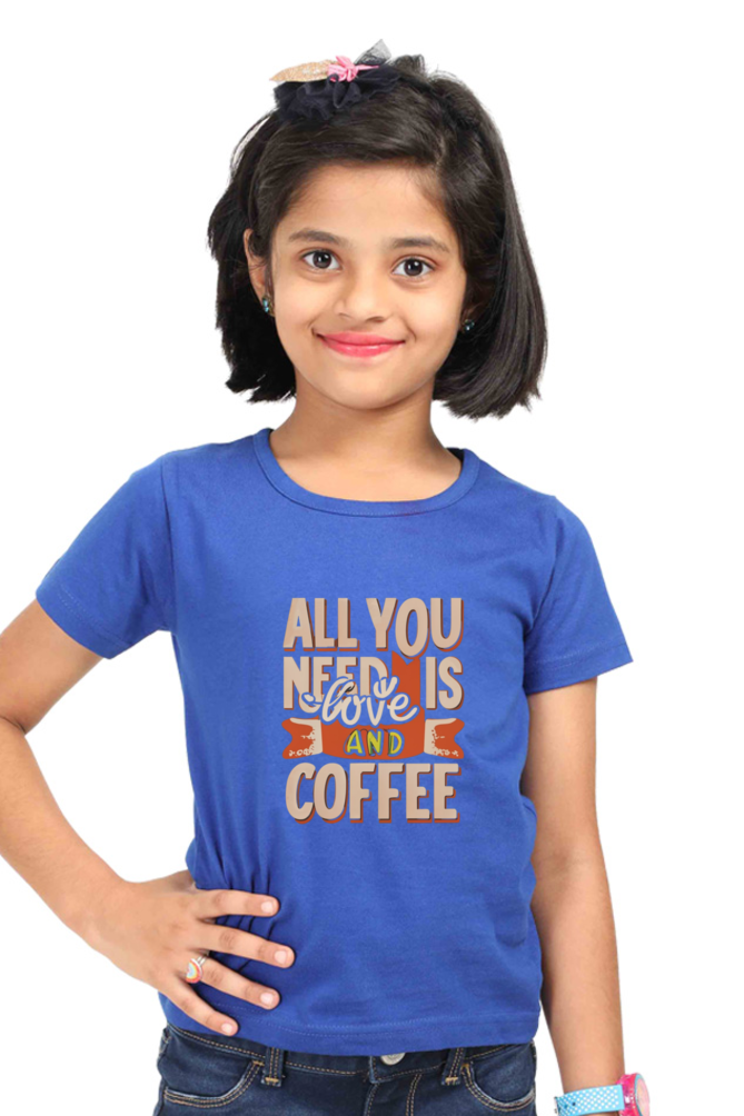 All you need is coffee and love Girls tops