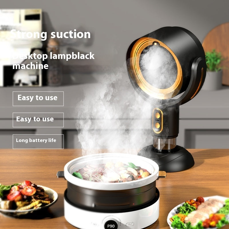 New Portable Desktop Range Hood with Anion Smoke Removal & Air Purification 