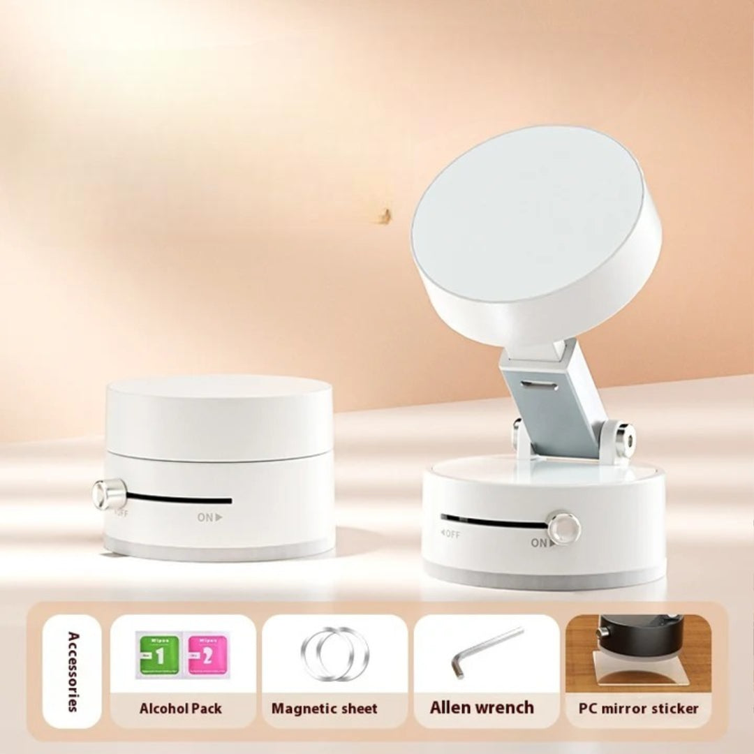 Foldable Magnetic Vacuum Car Phone Holder with Suction Cup for Hands-Free Navigation