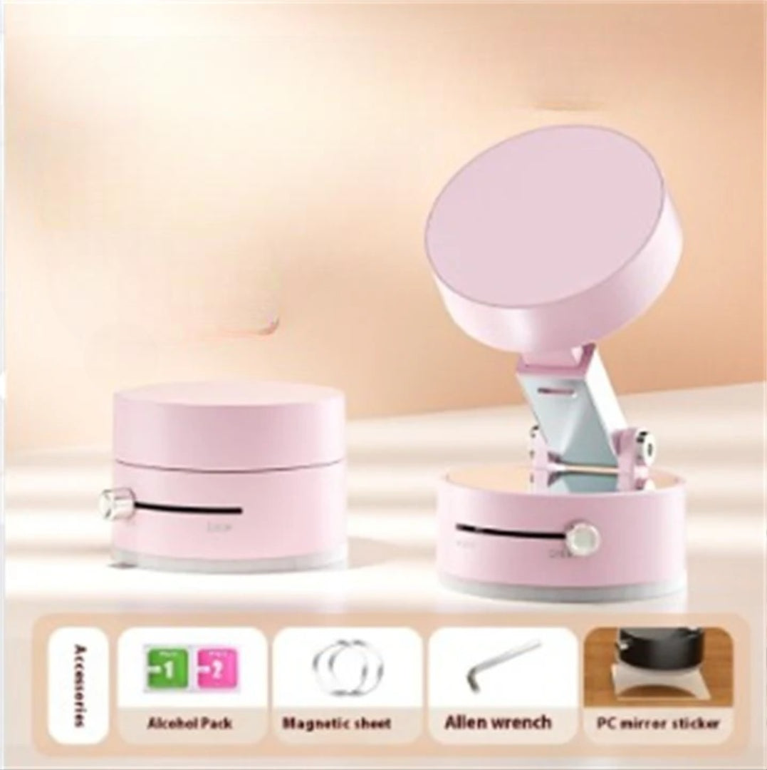 Foldable Magnetic Vacuum Car Phone Holder with Suction Cup for Hands-Free Navigation