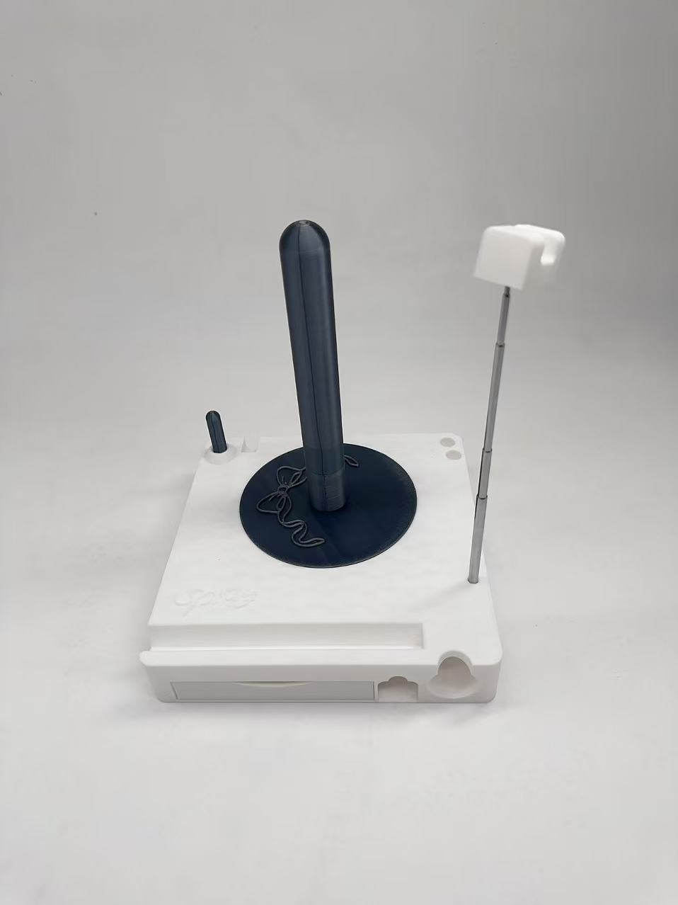 Joystick and control stick on a white background