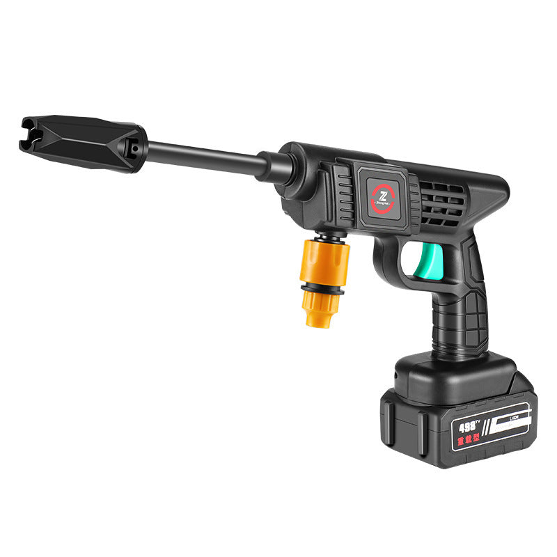 Foam cannon for car washing on a white background