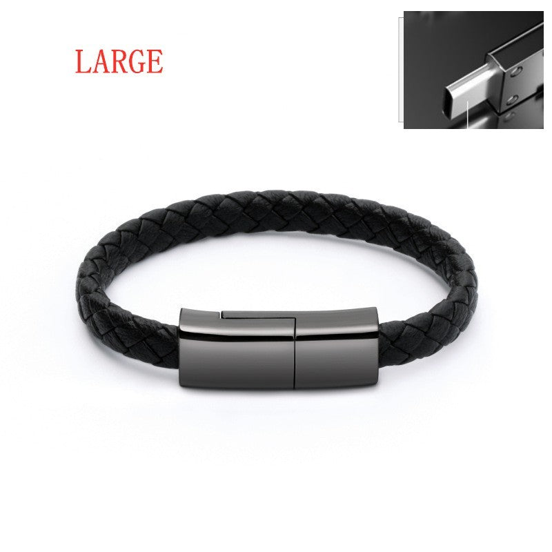 Creative Bracelet Data Cable – Stylish Wearable Charging Cable for Apple, Android & Type-C