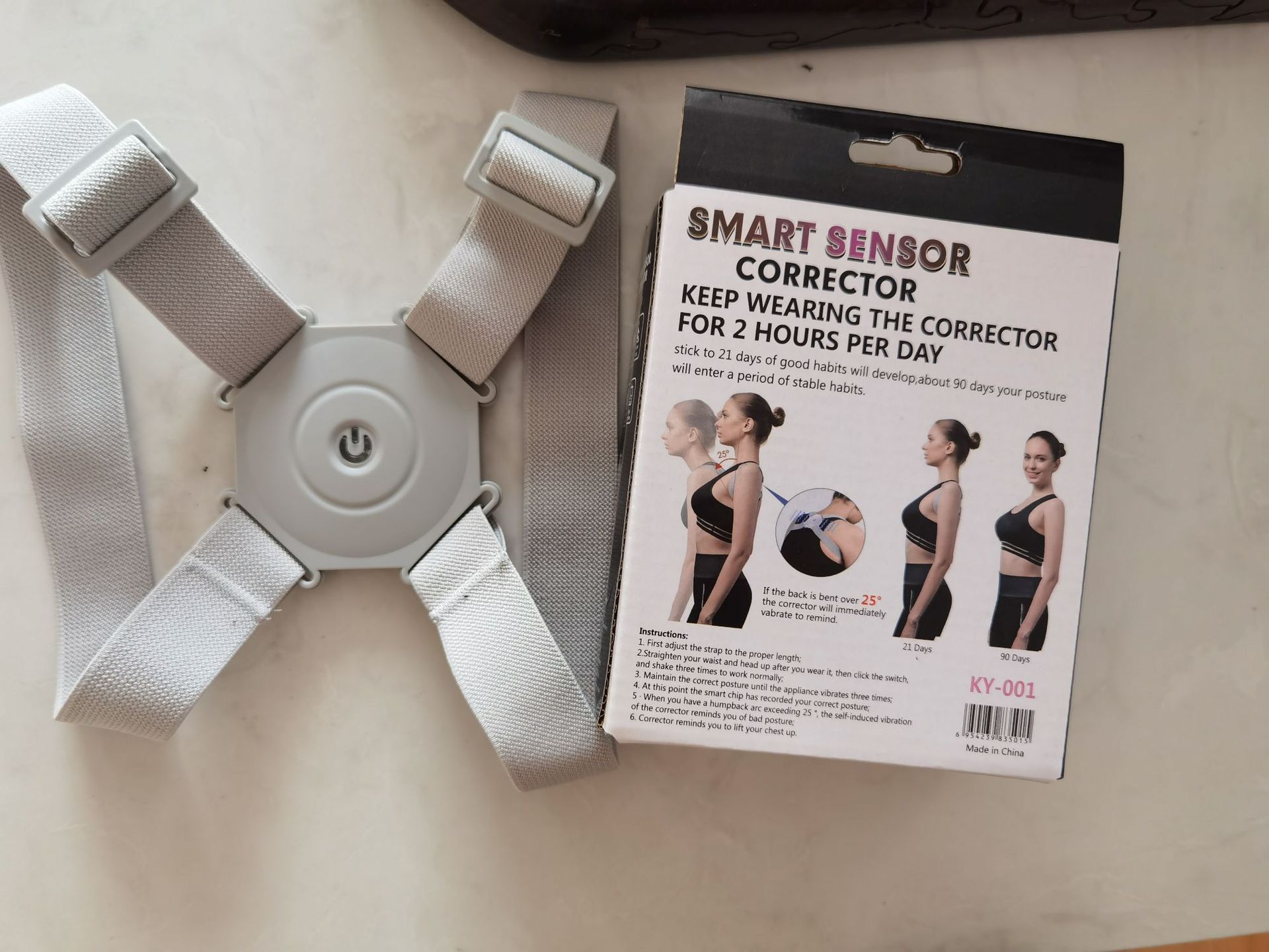Smart sensor corrector with packaging on a light surface