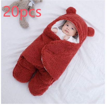 Baby Quilted Sleeping Bag Wrapper – Soft Cotton Blend Infant Swaddle Blanket