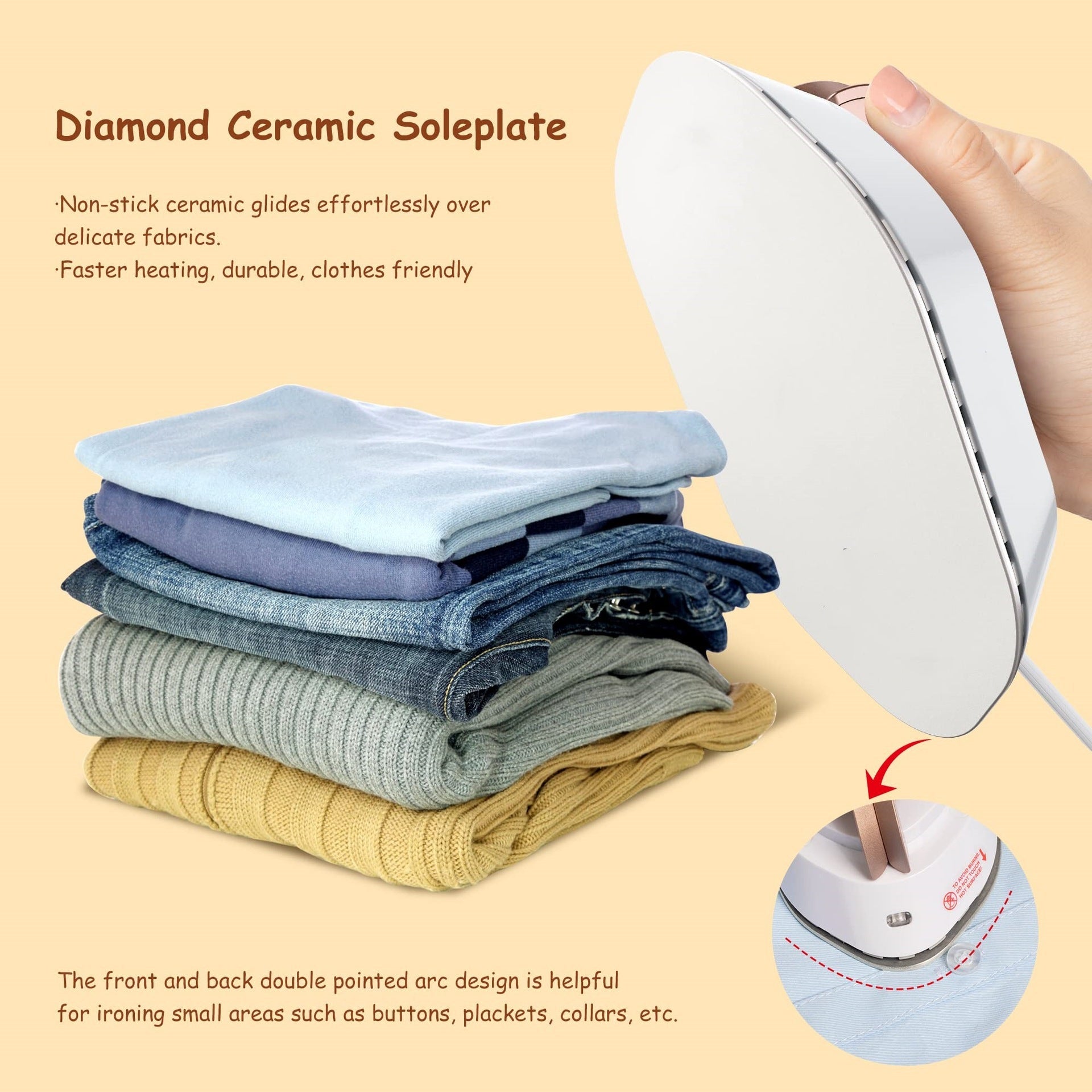 Newbealer Dual Voltage Travel Iron 